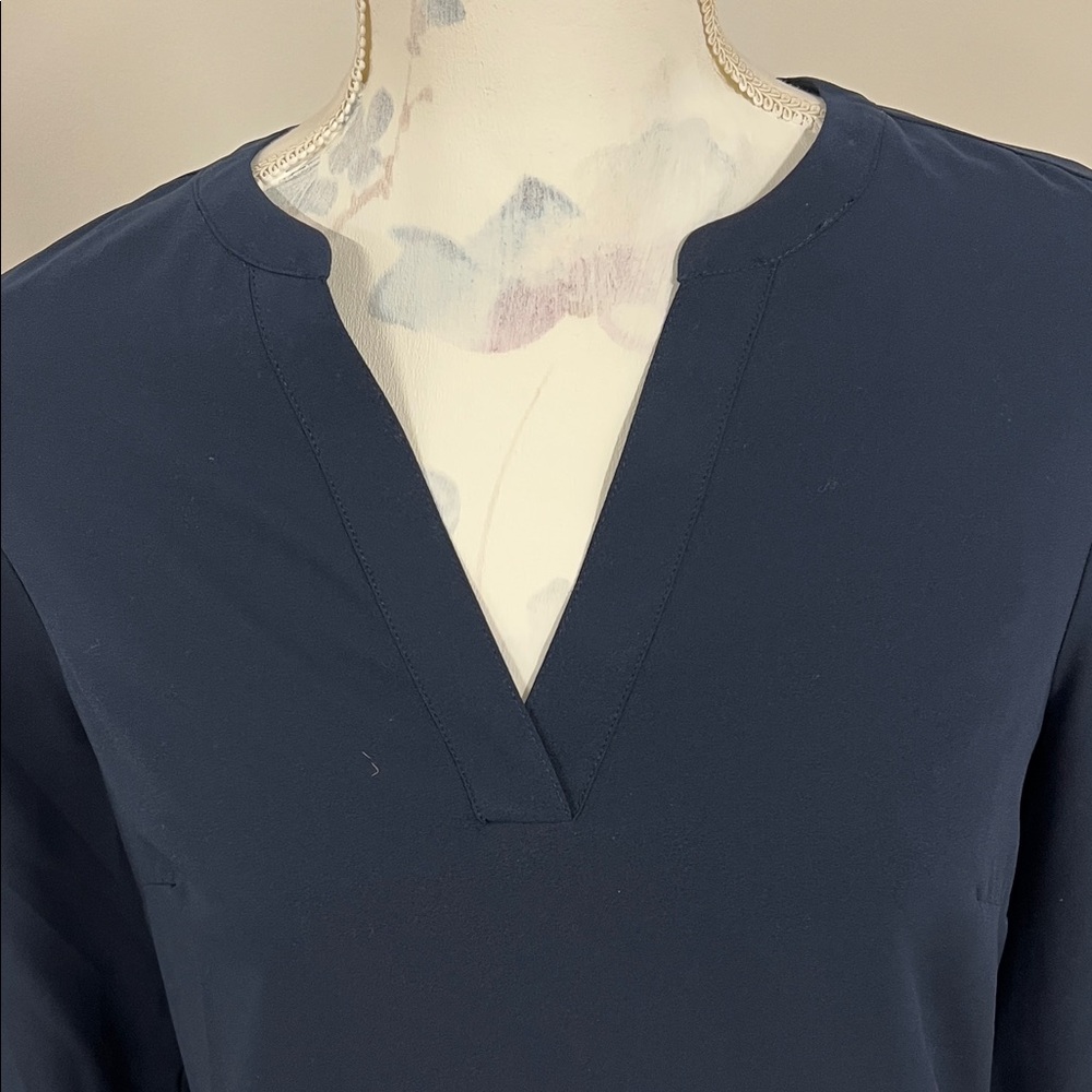 Elegant JCREW Navy Blue Women's Bell Sleeve Shift Dress - Picture 5 of 6